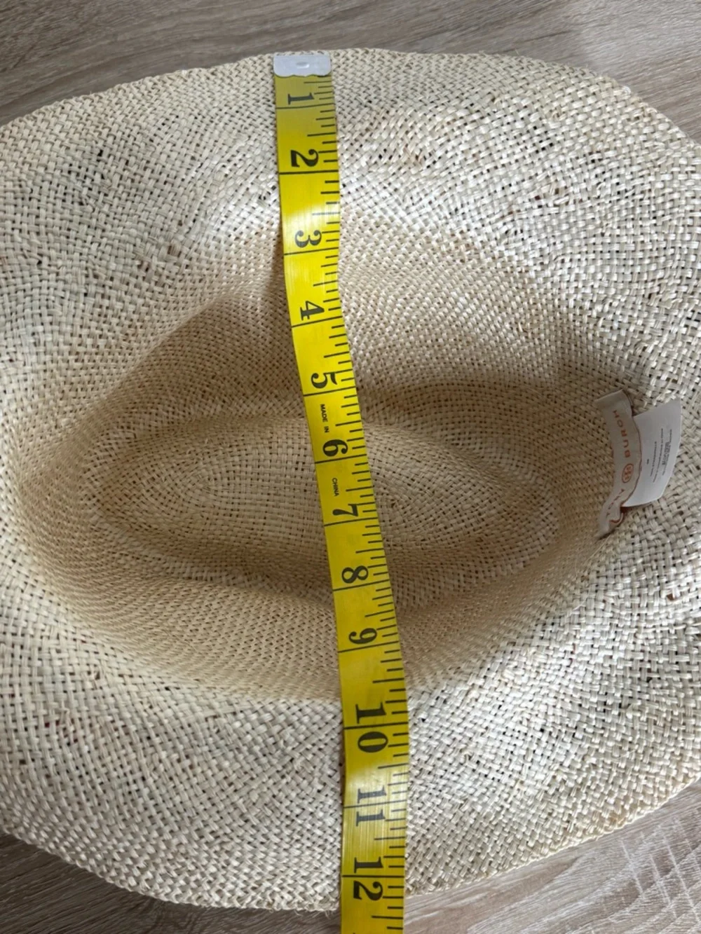 Tory Burch natural straw panama fedora boho hat OS